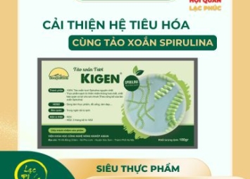 Cải thiện tiêu hóa dễ dàng với tảo xoắn Spirulina 