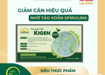 Giảm cân hiệu quả nhờ tảo xoắn Spirulina