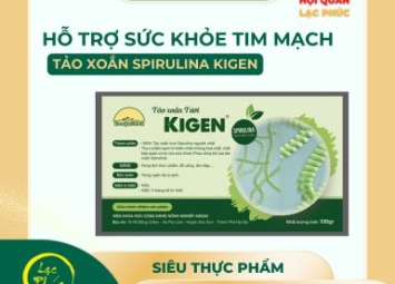 Hỗ trợ sức khỏe tim mạch một cách tự nhiên cùng tảo xoắn Spirulina Kigen