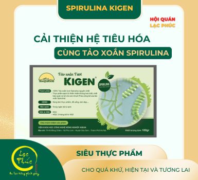 Cải thiện tiêu hóa dễ dàng với tảo xoắn Spirulina 