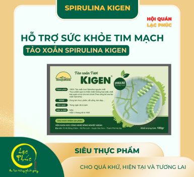Hỗ trợ sức khỏe tim mạch một cách tự nhiên cùng tảo xoắn Spirulina Kigen